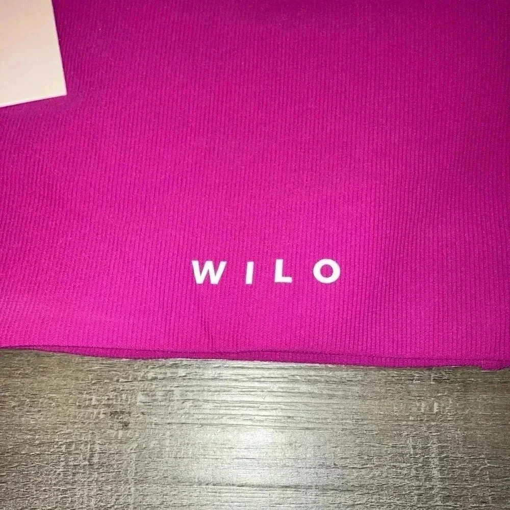 NWT WILO one shoulder corsetry Bra Fuschia Sz L - Picture 3 of 4